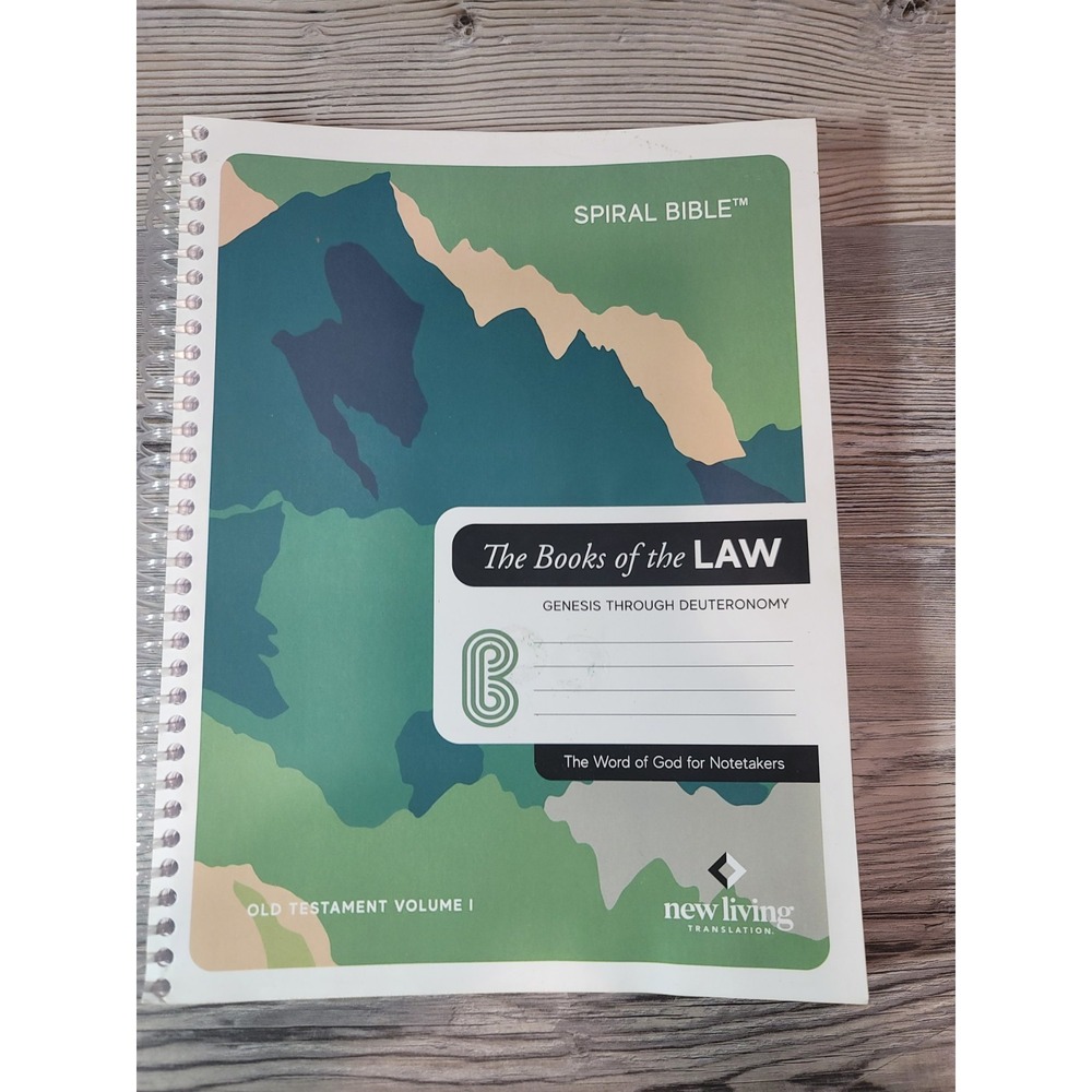 Sprial Bible The Books of the Law Benesis Through Deuteronomy Used two pages